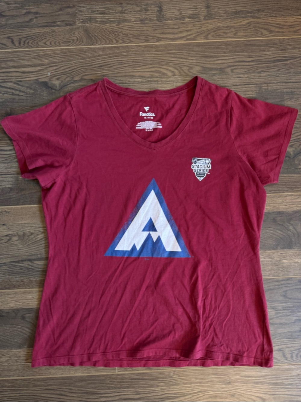 2020 Stadium Series Burgundy Women’s V-Neck Colorado Avalanche NHL Tee